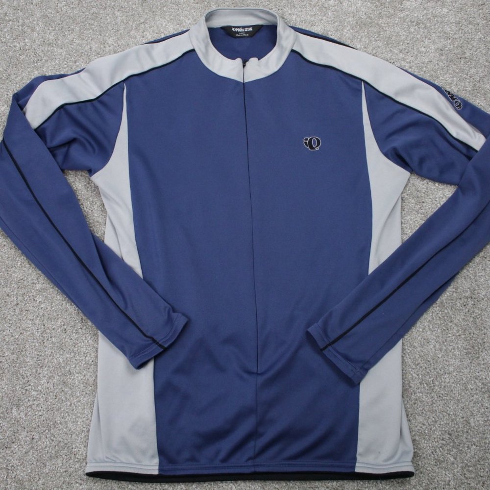 IQ Pearl iZumi UltraSensor Cycling Jacket‎ Adult Large Blue/Gray 3/4 Zip L/S